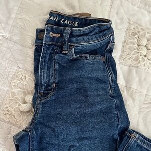 American Eagle Outfitters Dark Blue Mom Jeans